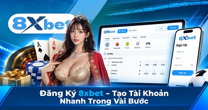 Đăng Ký 8xbet – Tạo Tài Khoản Nhanh Trong Vài Bước